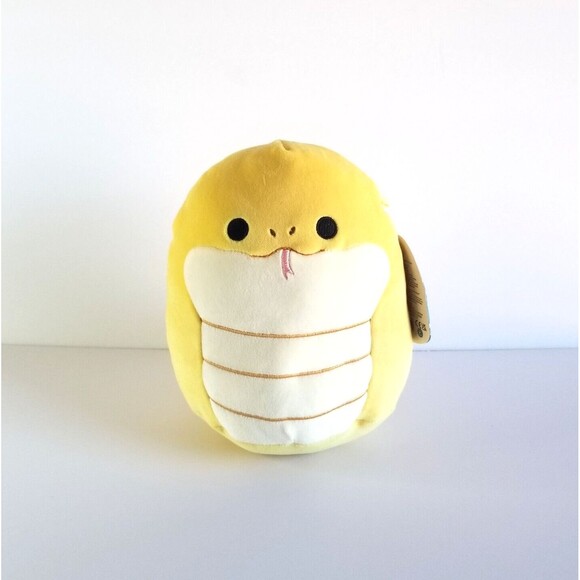 NWT SQUISHMALLOWS Pleyton the Snake 8.5 in Plush Toy Yellow - Picture 1 of 8